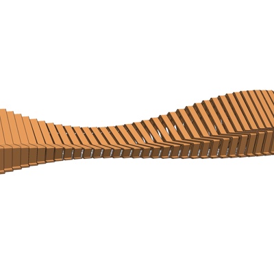  现代户外座椅su模型 