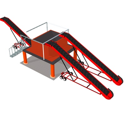  现代工业设施su模型 