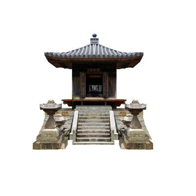  日式山神庙su模型 