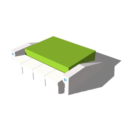  现代花坛su模型 