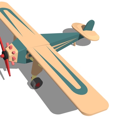  现代飞机玩具su模型 