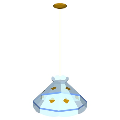  现代儿童吊灯su模型 