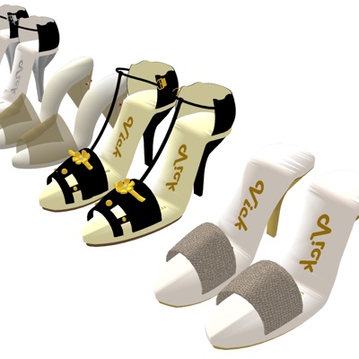  现代高跟鞋su模型 