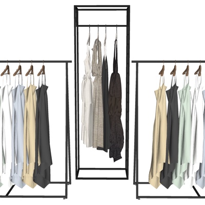  现代服饰su模型 