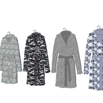  现代睡衣su模型 