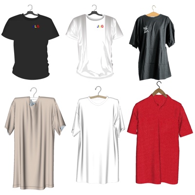  现代T恤衫su模型 