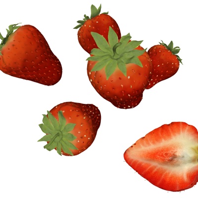  现代草莓su模型 