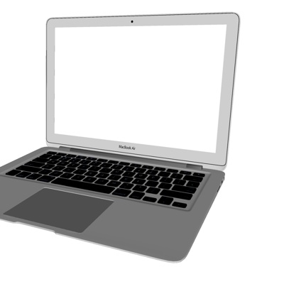  现代笔记本电脑su模型 