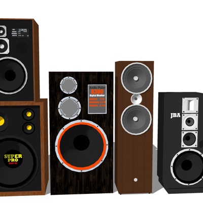  现代音响设备su模型 