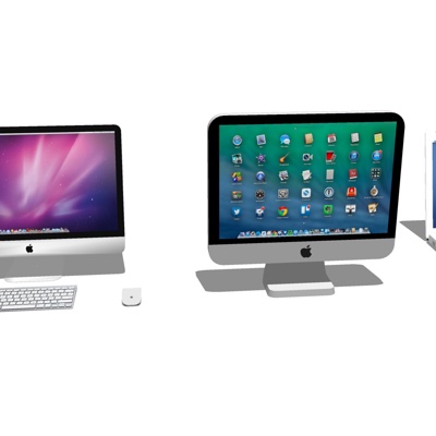  现代苹果电脑su模型 