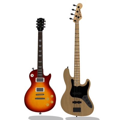  现代吉他su模型 