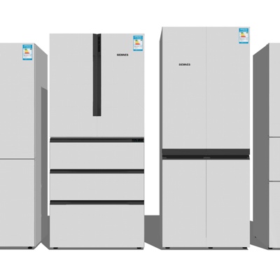  现代冰箱su模型 