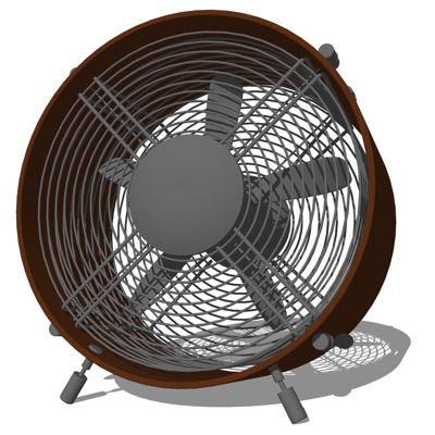  现代电风扇su模型 
