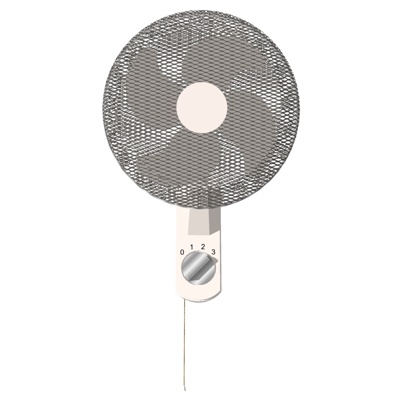  现代电风扇su模型 