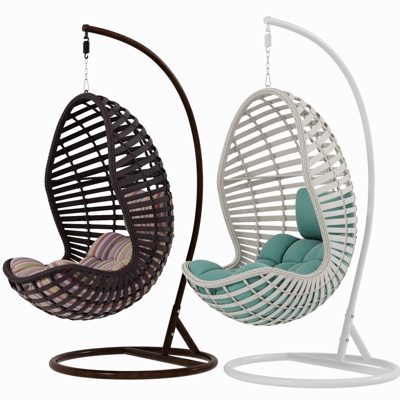  现代编织吊椅su模型 