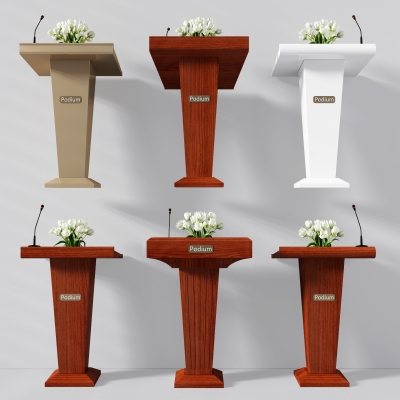 演讲台3d模型免费下载下载