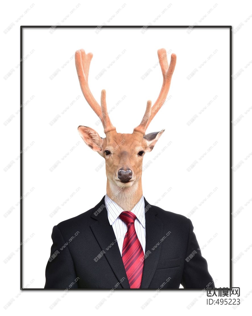 动物装饰画下载（渲染图3）