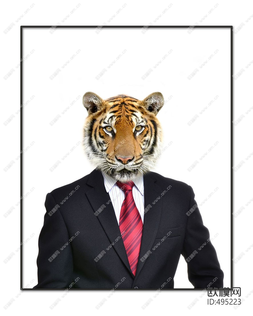 动物装饰画下载（渲染图4）