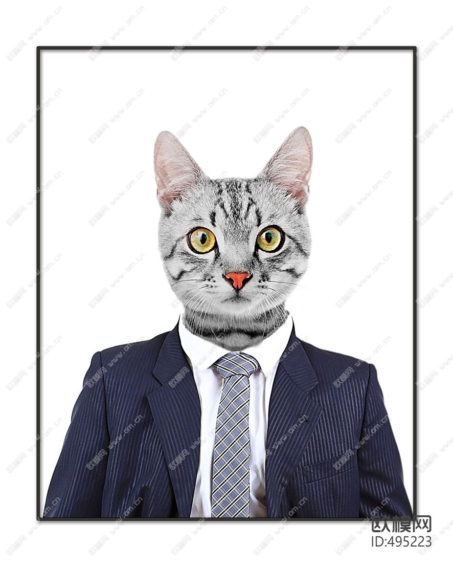 动物装饰画下载（渲染图6）