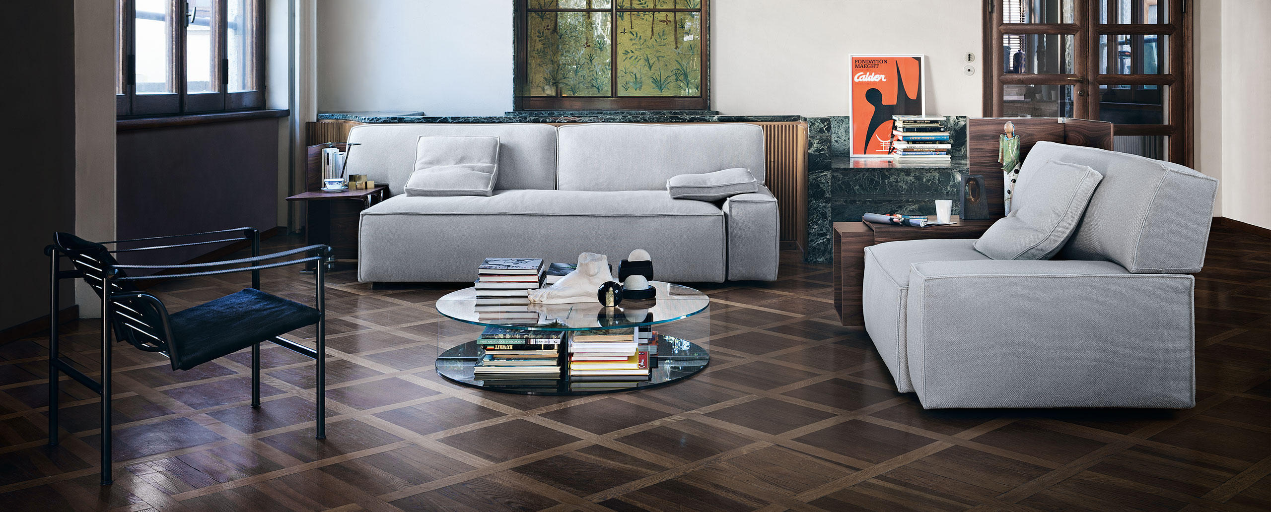 意大利cassina品牌 现代沙发茶几组合