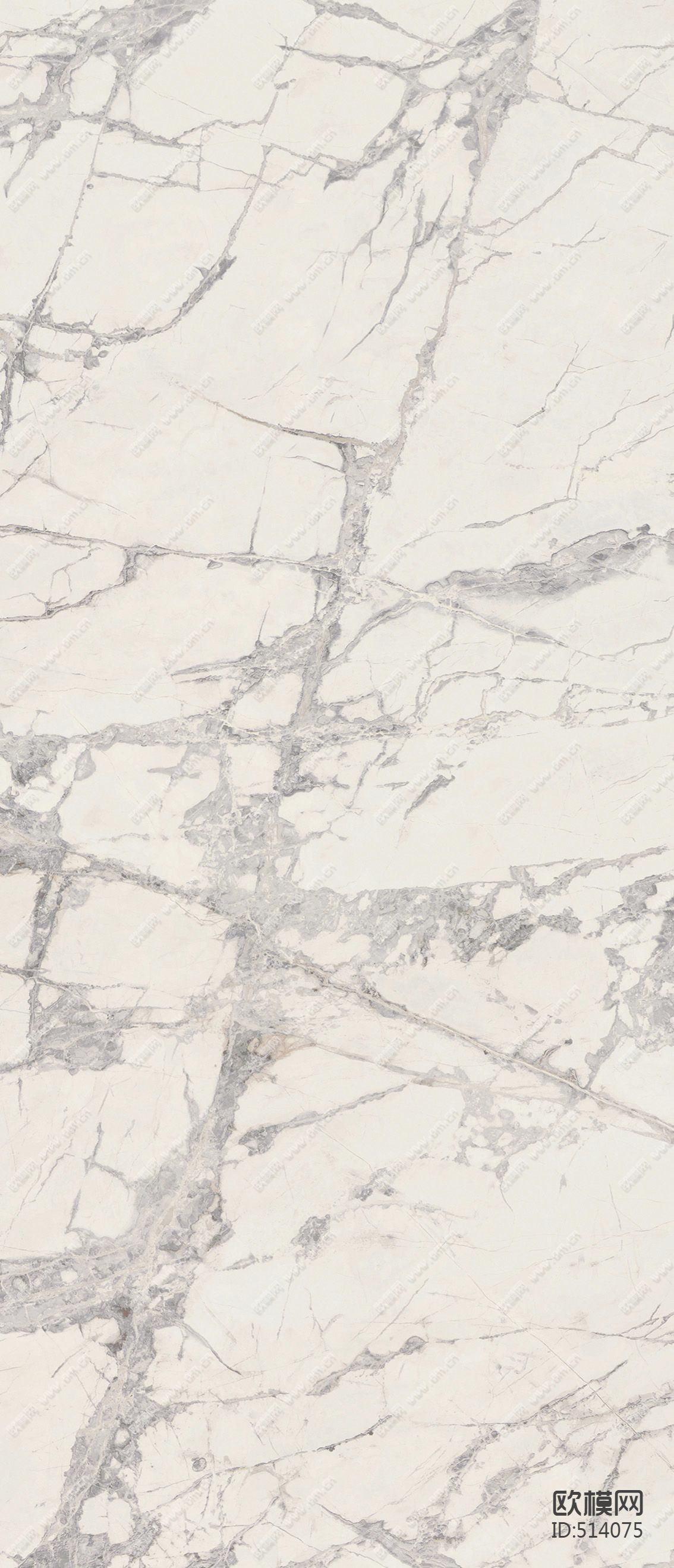 意大利锐思瓷砖金丝细花白系列贴图下载（渲染图2）
