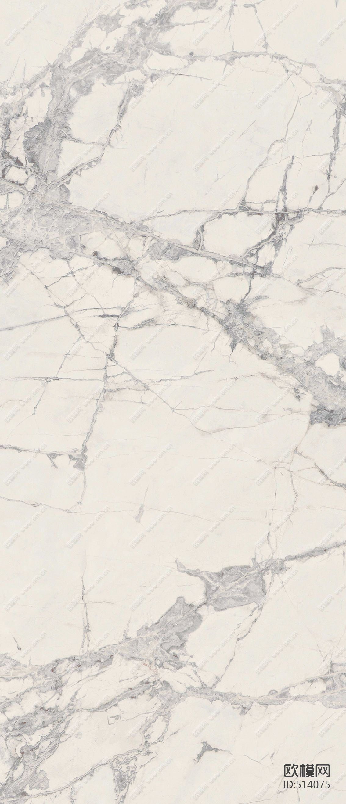 意大利锐思瓷砖金丝细花白系列贴图下载（渲染图1）