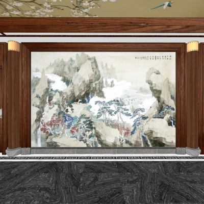  中式会所su模型 