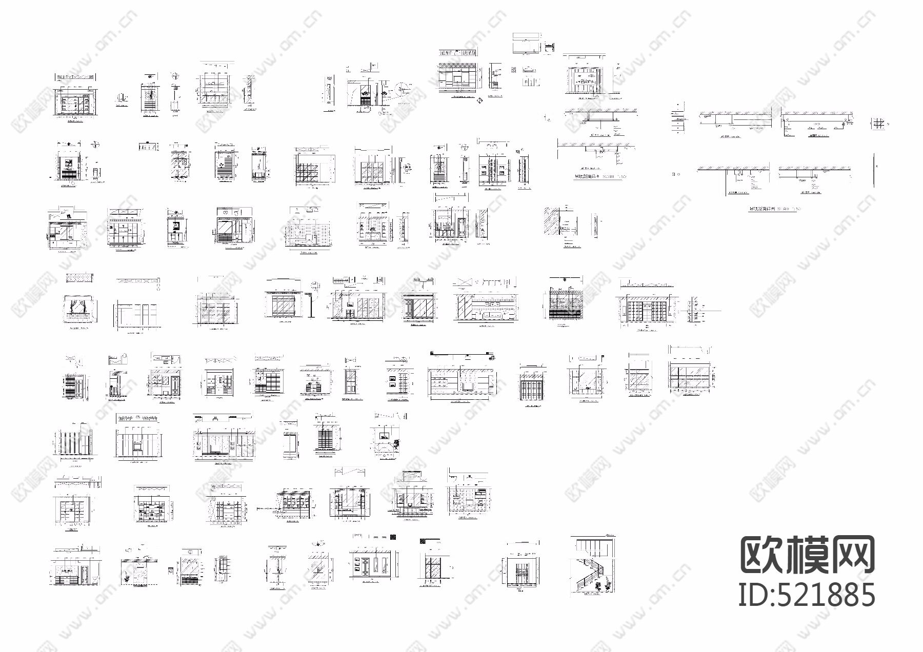 立面图图块总汇下载