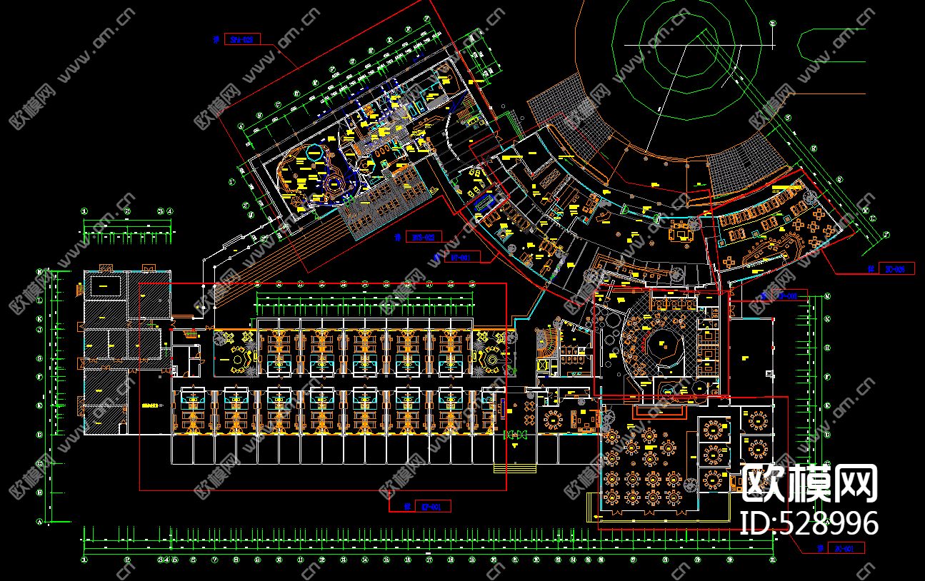 度假休闲酒店施工图下载（渲染图2）