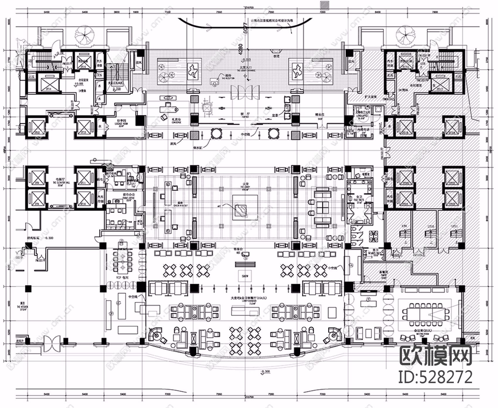 杭州泛海钓鱼台酒店施工图下载（渲染图4）