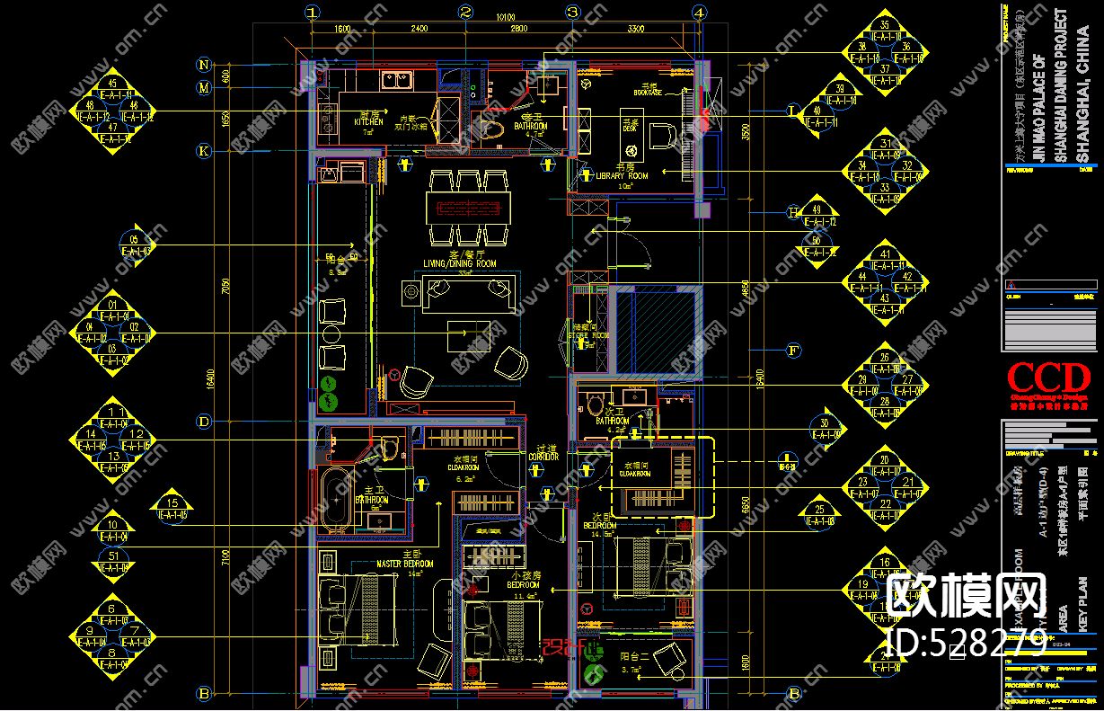 上海大宁金茂府科技样板房全套图纸下载（渲染图6）
