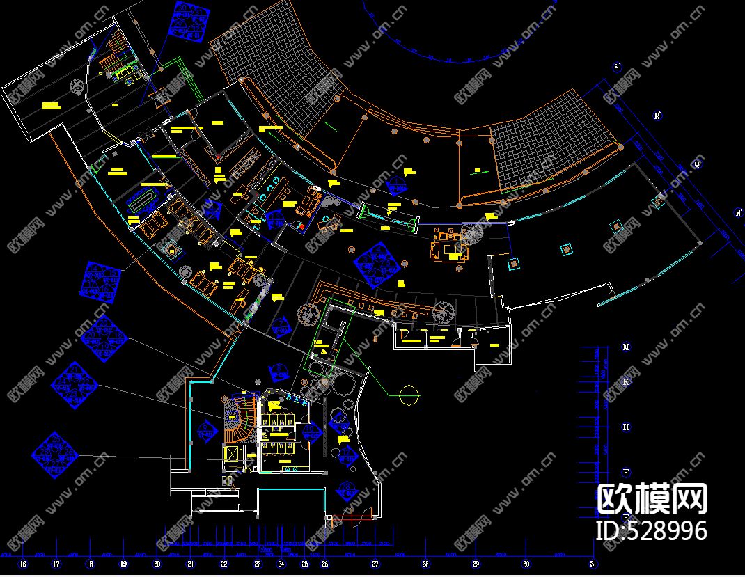 度假休闲酒店施工图下载（渲染图1）