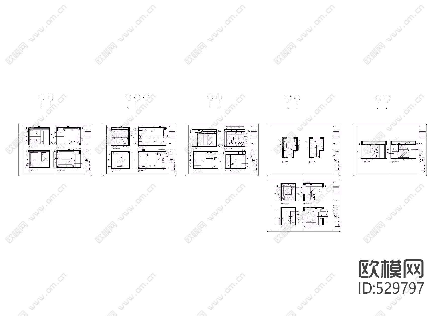 梁志天-上海依云听香园CAD施工图下载（渲染图1）