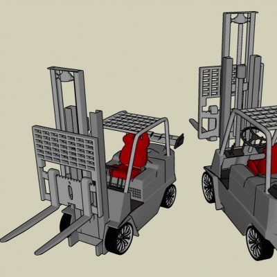 現代叉車免費su模型