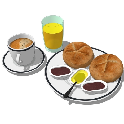  现代食品饮料su模型 