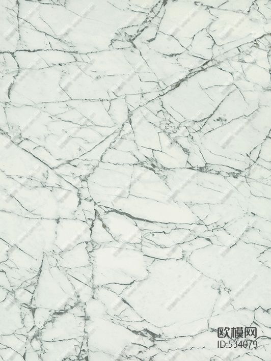 简一大理石瓷砖之细纹雪花白系列下载（渲染图2）