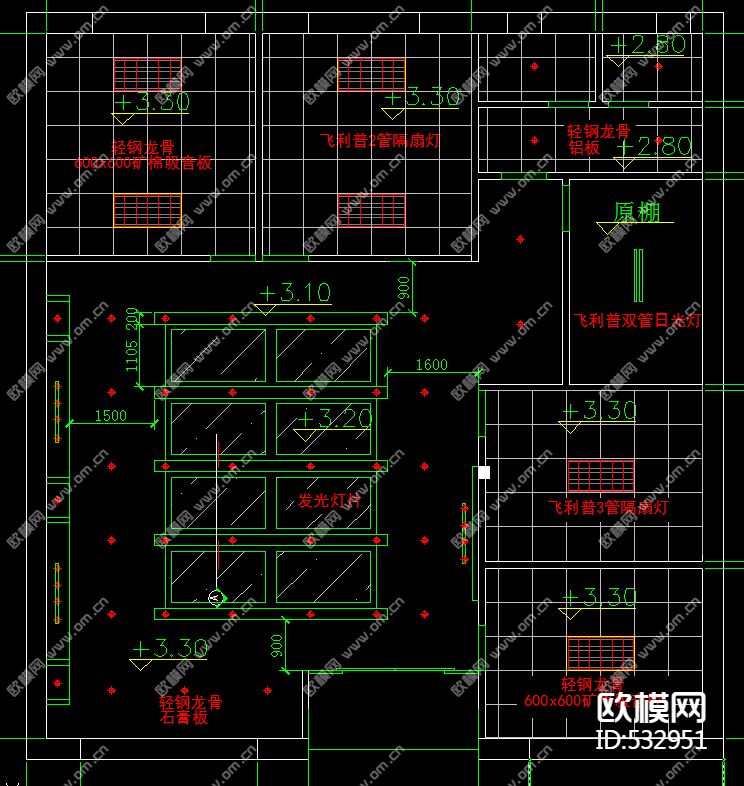 贵金属经销部装饰施工图下载（渲染图2）