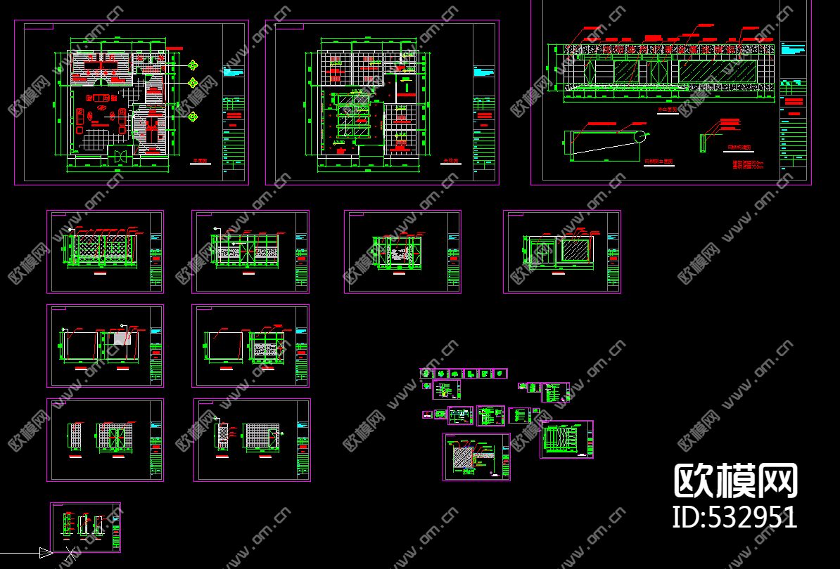 贵金属经销部装饰施工图下载（渲染图3）
