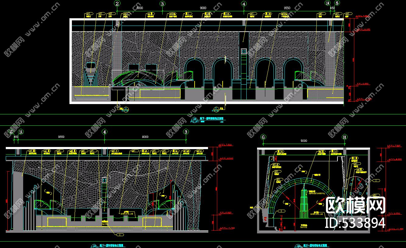 国际酒店SPA会所装饰施工图下载（渲染图2）