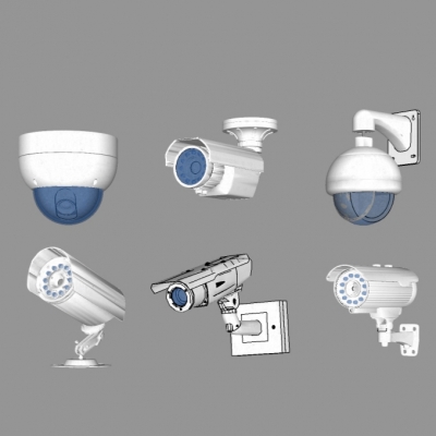  现代摄像头组合su模型 