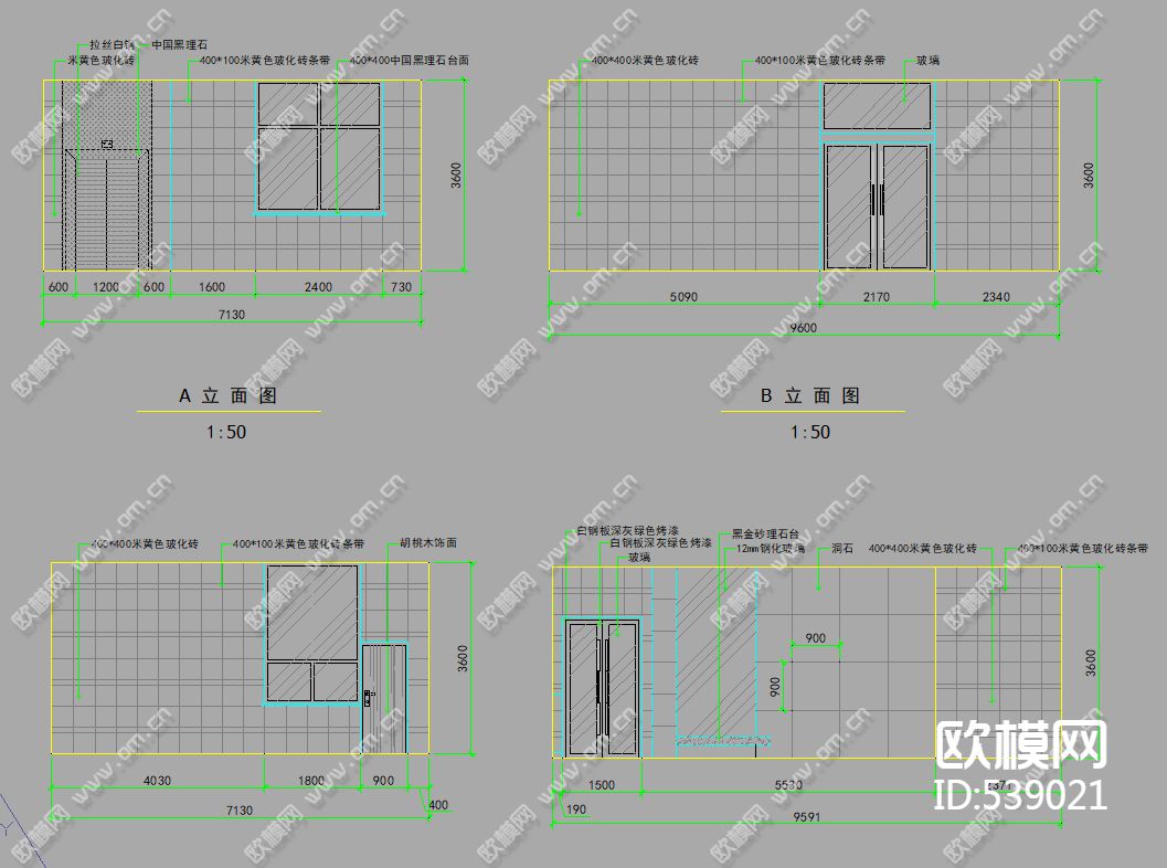 五层图书馆装修施工图下载（渲染图3）