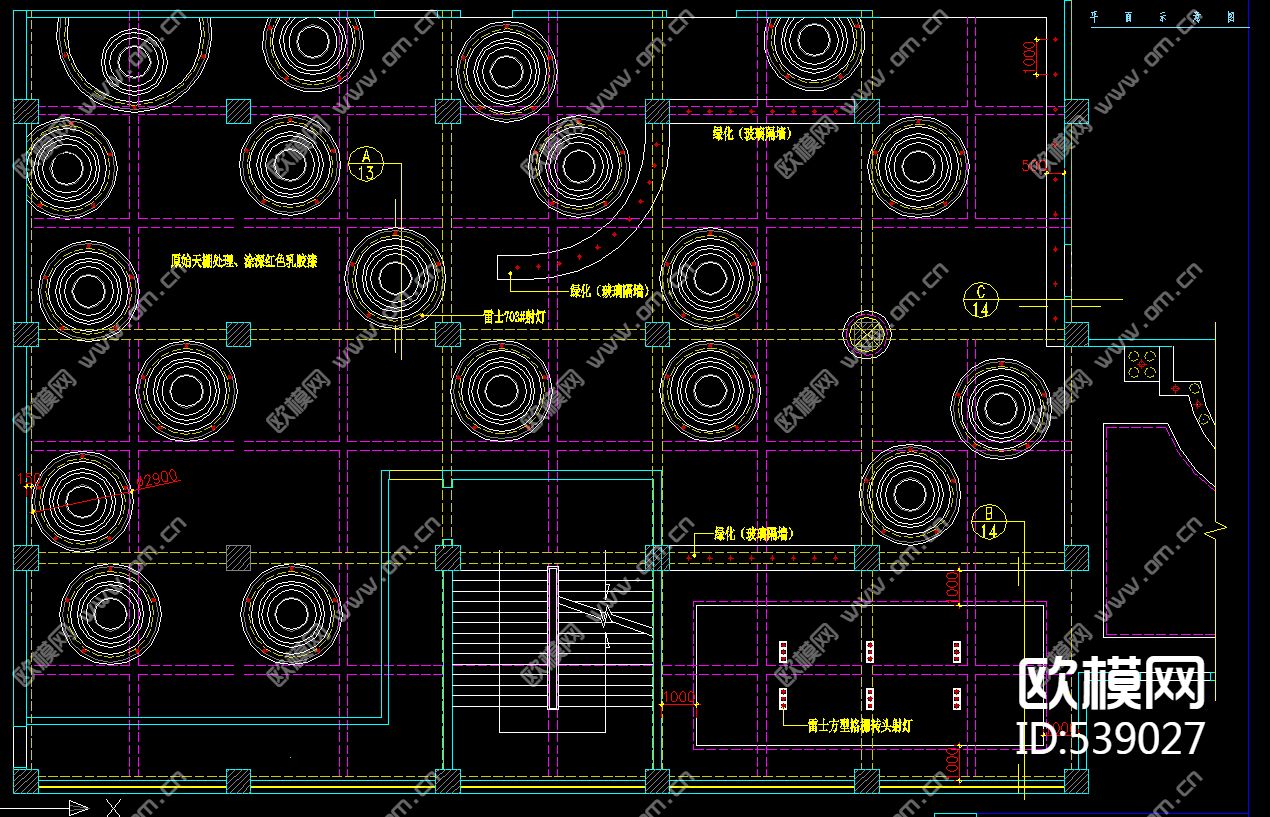 休闲酒店自助餐厅施工图下载（渲染图4）