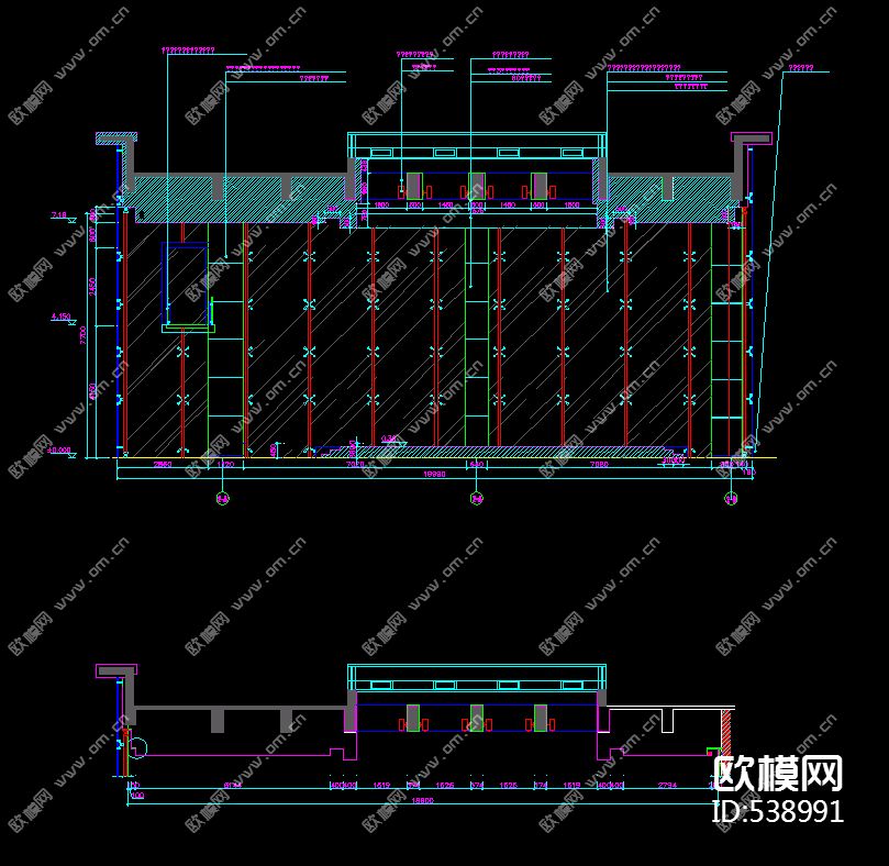 集团研发基地办公楼装修施工图下载（渲染图3）