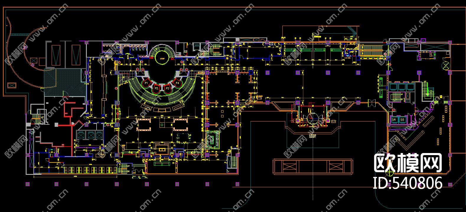 台北喜来登酒店装饰施工图下载（渲染图1）