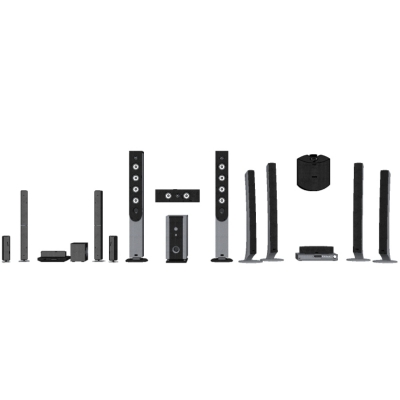  现代音响组合su模型 