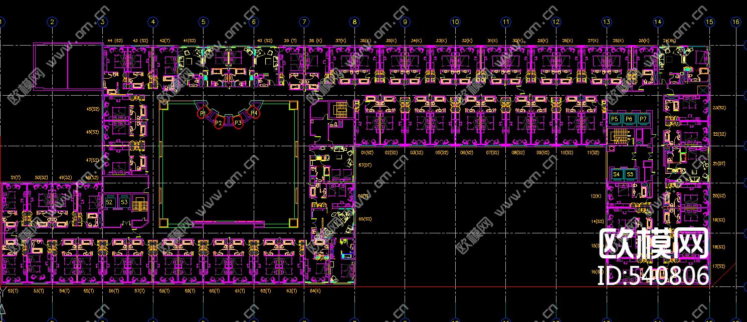台北喜来登酒店装饰施工图下载（渲染图3）