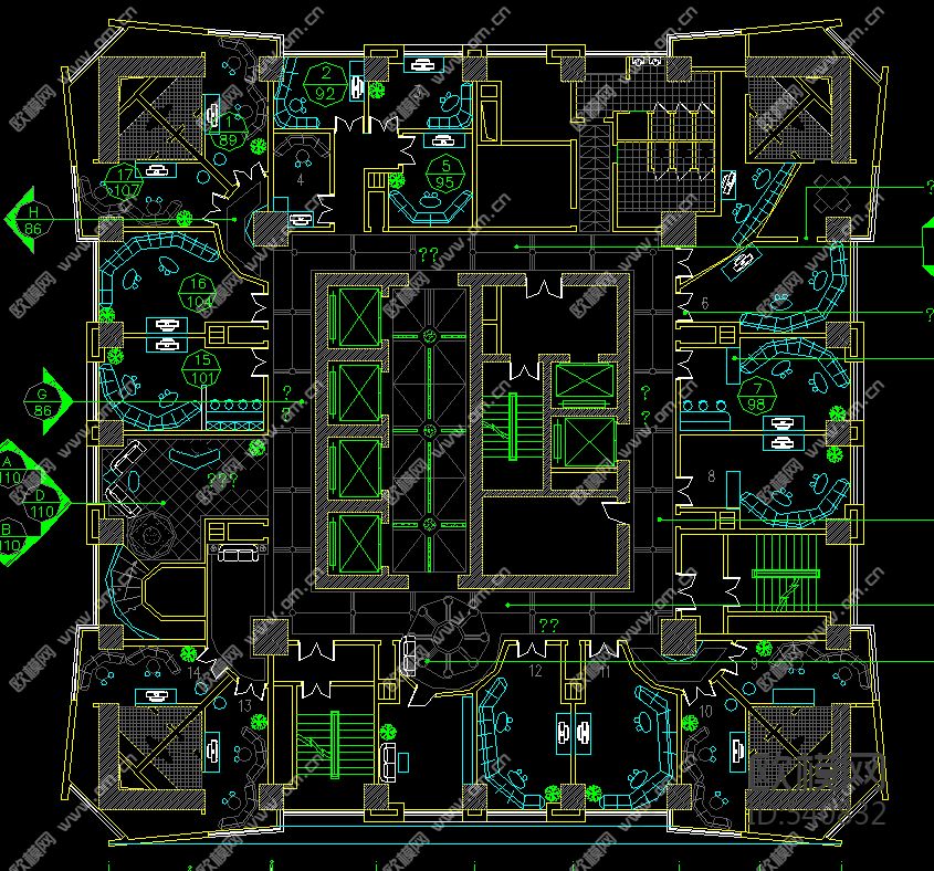 KTV包房装修施工图下载（渲染图4）