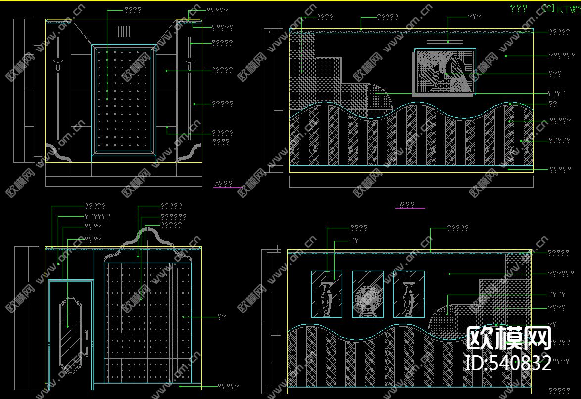 KTV包房装修施工图下载（渲染图3）