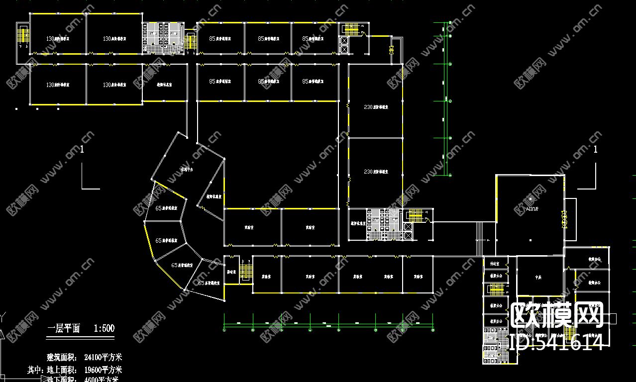 教学楼单体设计图下载（渲染图1）