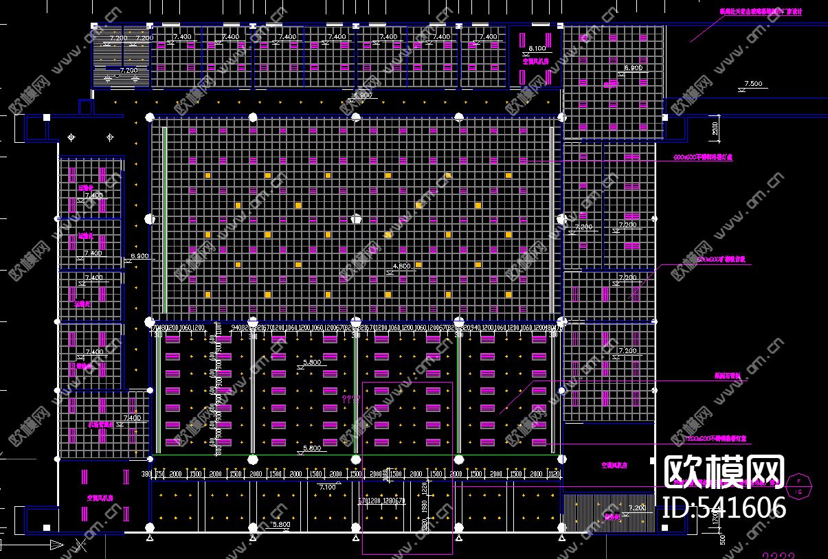江北国际机场装饰施工图下载（渲染图2）